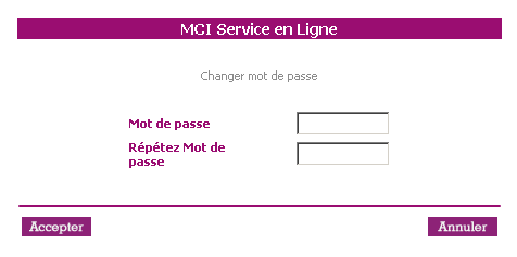 Une capture d'écran avec une section de l'écran d'introduction de mot de passe.